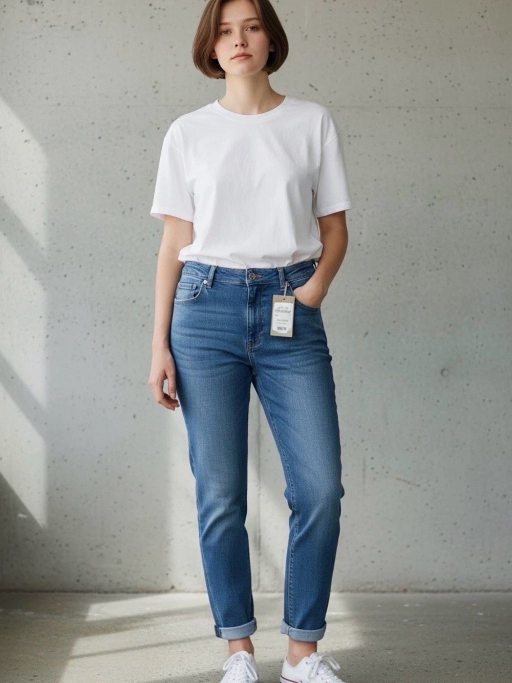 Women's Boyfriend Jeans in Classic Blue